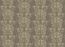 Коричневые обои с узором Marburg Gloockler Pompoos Provence 52540